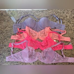 5pc bras bulk Victoria's secret &Cacique 36DD